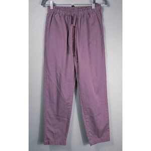 Xirena Drawstring Pants Mauve Pink Cotton‎ Relaxed Tapered Pants Women S